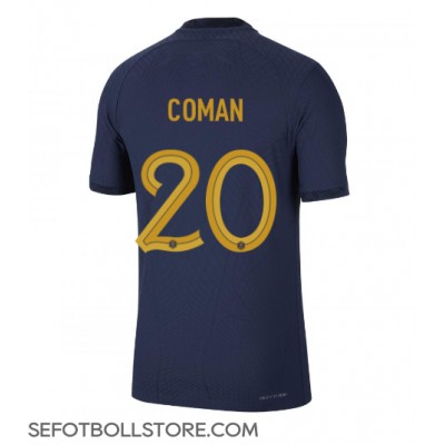 Frankrike Kingsley Coman #20 Replika Hemmatröja VM 2022 Kortärmad